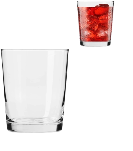 Dokonale čiré sklo zvýrazní barvu nápoje