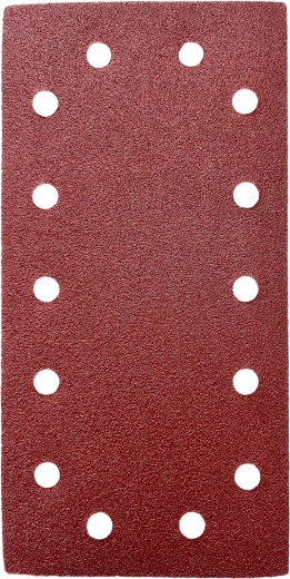 Brusný výsek 115 × 230 mm, zrnitost 180, 14 otvorů, se suchým zipem (5 ks)