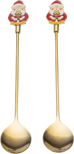 Vánoční dekor Santa na rukojeti