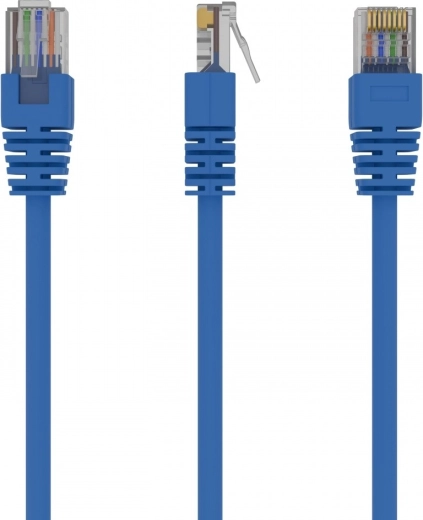 Síťový patch kabel Cat 5e UTP 0,25 m modrý