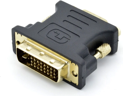 Adaptér DVI M na VGA F pozlacený
