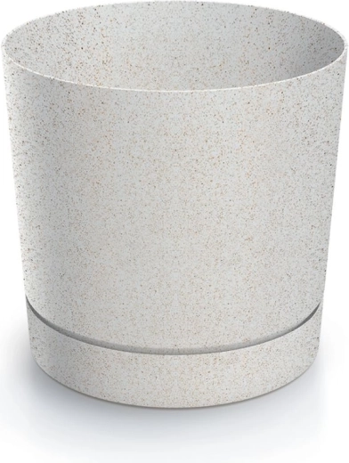 Květináč Tubo P Eco Wood 29,2 cm bílý