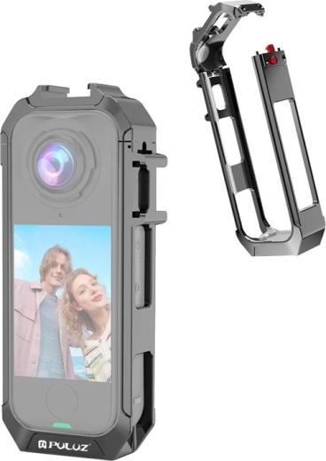 Kovové ochranné pouzdro Puluz pro Insta360 X4 Air šedé