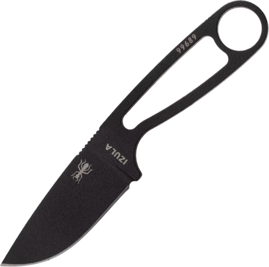 ESEE Izula černý krční nůž 6,7 cm z uhlíkové oceli