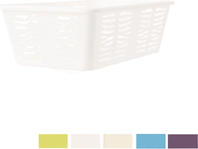 Úložný košík Zebra – plastový organizér, mix barev 25 × 15,8 × 8,1 cm