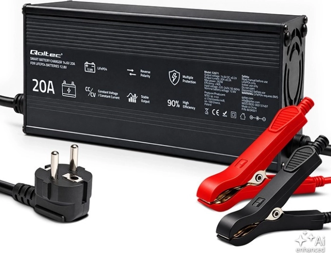 Nabíječka pro LiFePO4 akumulátory 12 V 20 A s LED indikací