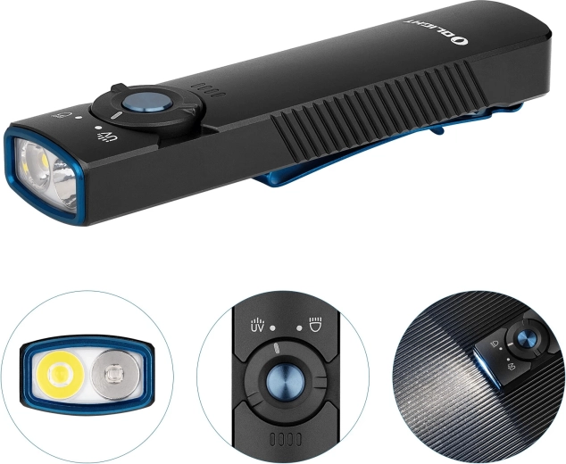 Dvojí světelný zdroj: bílá LED + UV 365 nm