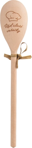 Dřevěná oválná vařečka Řád zlaté vařečky 30 cm