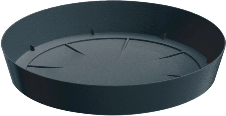 Miska pod květináč LOFLY 12,5 cm antracitová