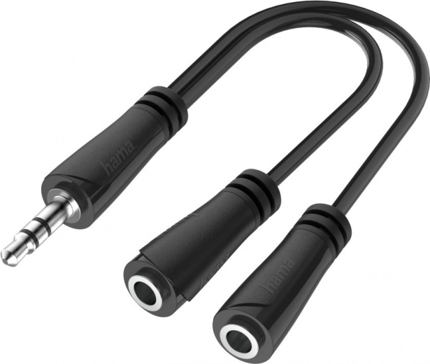 Stereo audio rozbočovač jack 3,5 mm (1× vidlice na 2× zásuvka)