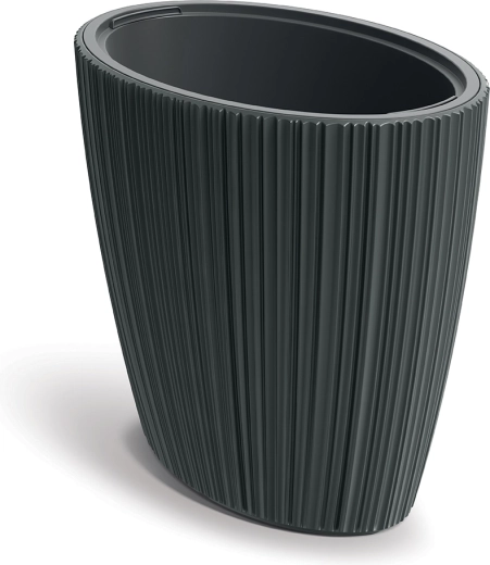 Květináč Oro tmavě šedý 59,5 cm