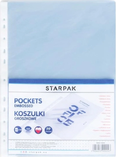 Euro obal na dokumenty A4, zdrsněný plast, 100 ks