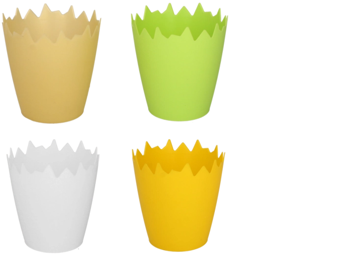 Hravý design prasklé skořápky