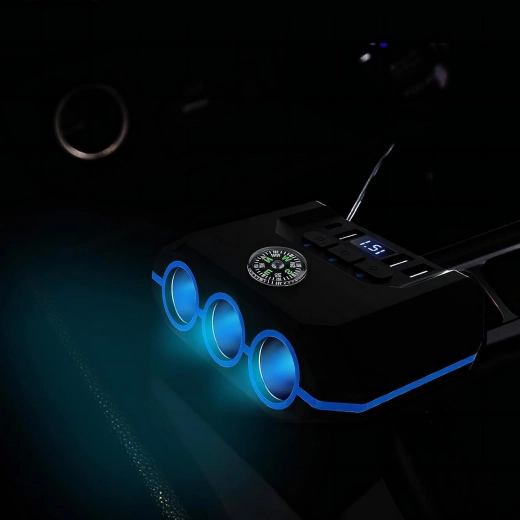 LED voltmetr pro kontrolu napětí ve voze (12 V / 24 V)