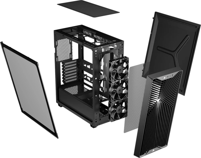 Pokročilé airflow: až 9× 120mm ventilátorů