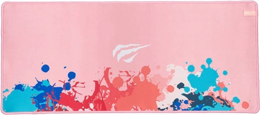 Herní podložka pod myš Růžová s barevnými vzory