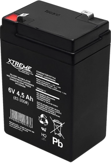 Gelový akumulátor 6 V 4,5 Ah XTREME