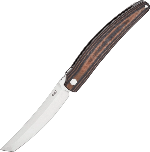 CRKT Ancestor kapesní zavírací nůž 9,1 cm, černo-hnědý, G10