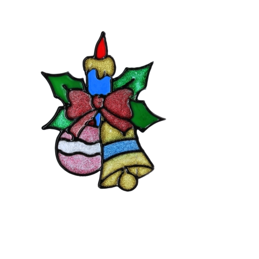 Třpytivý vitrážový efekt na skle