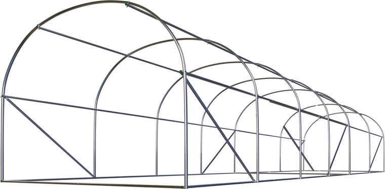 Robustní konstrukce z pozinkované oceli 25 mm