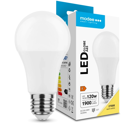 LED žárovka Modee Lighting A65 18,5 W E27 teplá bílá 1900 lm