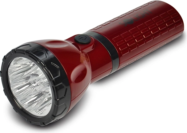 Solight LED nabíjecí svítilna 9× LED červenočerná plug-in - 1 kus