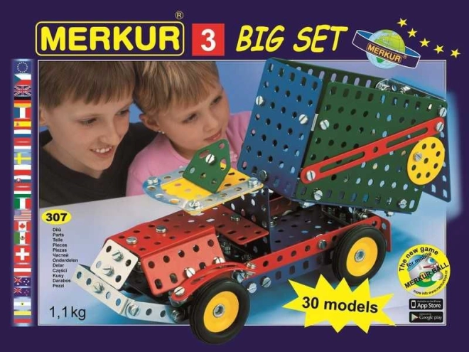 Stavebnice Merkur 3 - 30 modelů, 273 ks