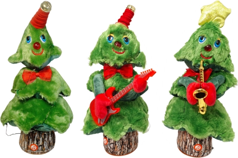 Taneční a mluvící vánoční stromeček s anglickými koledami