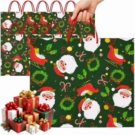 Vánoční dárková taška s motivem Santa Clause - 1 kus