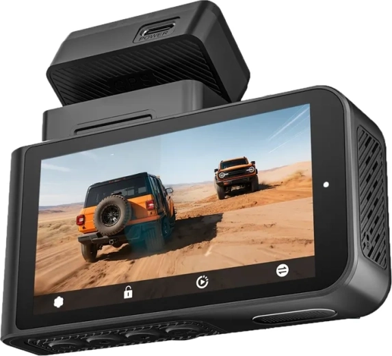 WOLFBOX X3 WiFi palubní kamera 2,5K se zadní kamerou 1080p a 64GB kartou