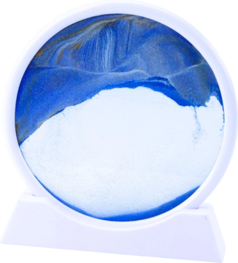 Uklidňující 3D efekt s modrým pískem