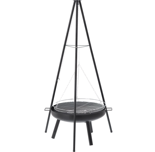 Stabilní trojnožka pro bezpečné grilování