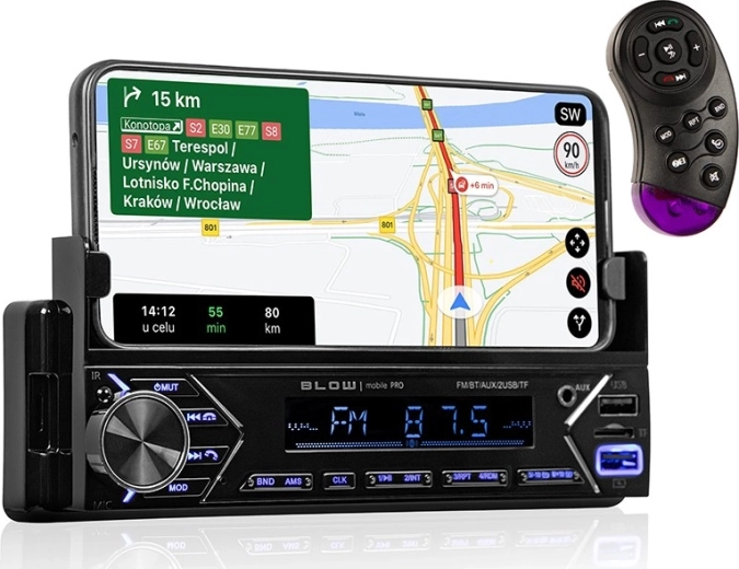 Autorádio BLOW Mobile Pro 1DIN s držákem SMART