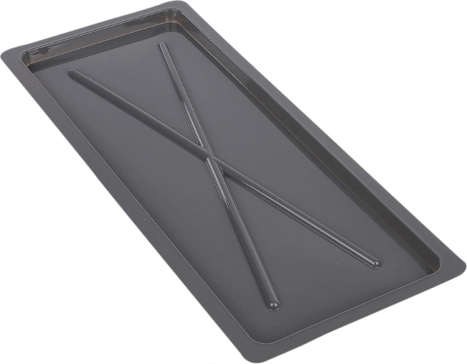 Metpol stříbrná odkapávací miska 55 × 24 cm pro skříňový odkapávač 60 cm