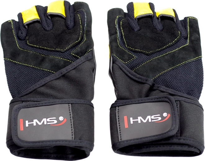 Fitness rukavice s omotávkou zápěstí HMS – M