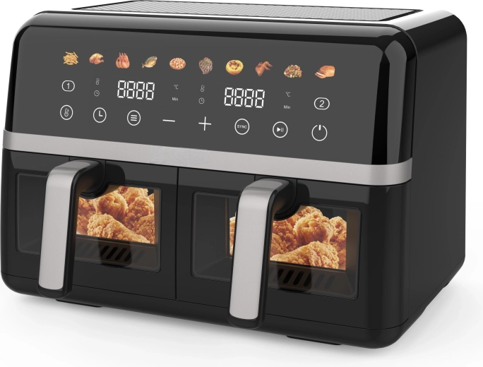 Horkovzdušná fritéza 10 l 2800 w s dvojitou komorou maltec