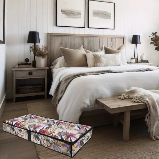 Úsporné skladování pod postelí