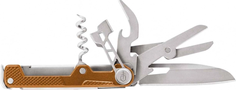 Gerber ArmBar Cork Orange – multifunkční nůž 6,5 cm, 9 funkcí