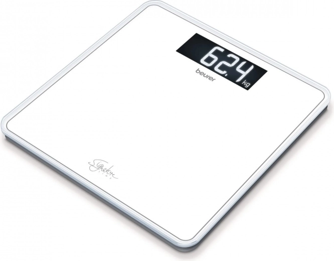 Beurer SignatureLine skleněná osobní váha gs 400 bílá