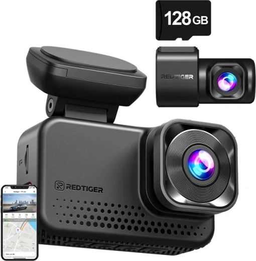 Palubní kamera REDTIGER VC70 4K a 2,5K s Wi-Fi a 128GB kartou