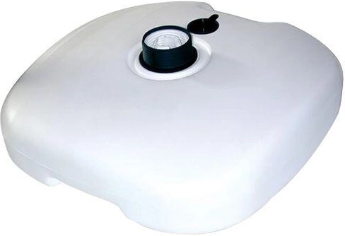 Plastový podstavec pod slunečník bílý