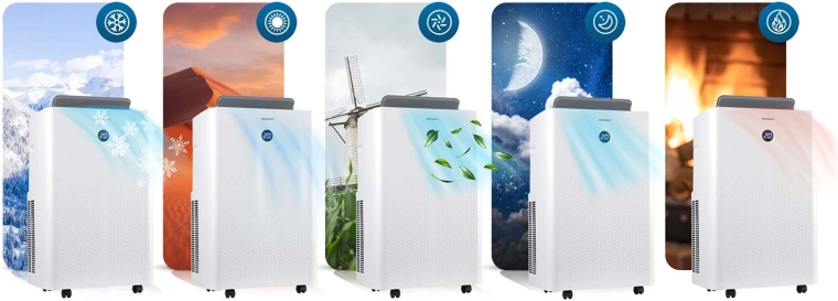 Výkonné chlazení a topení pro celý rok