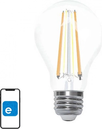 chytrá wi‑fi led žárovka sonoff filament a60, e27, stmívatelná, 2200–6500 k