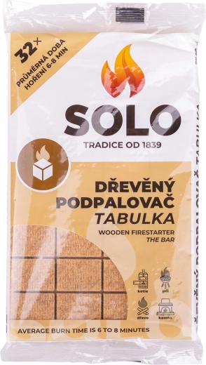 Dřevěný podpalovač SOLO 32 ks