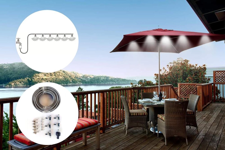 Chladivá mlha pro venkovní posezení