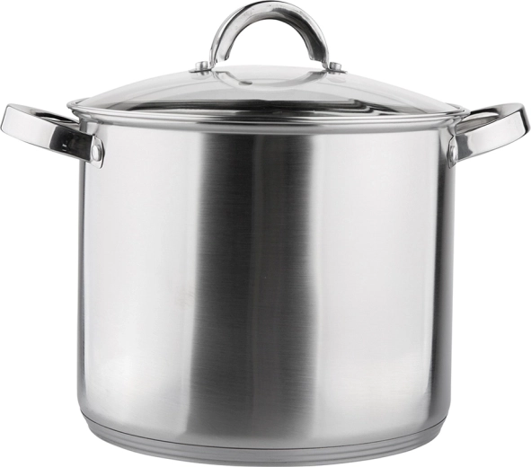 Vysoký nerezový hrnec FABIO 22 cm, 7 l se skleněnou poklicí