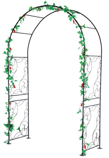 Zahradní kovová pergola oblouková 135 × 54 × 215 cm