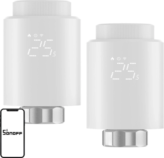 Termostatická hlavice Sonoff ZigBee TRVZB (2 ks)