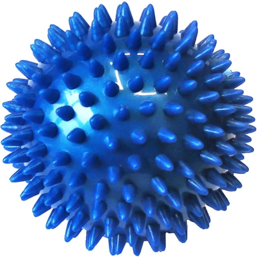 ACRA masážní míček ježek s bodlinkami 7,5 cm modrý - 1 kus