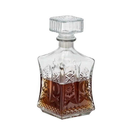 Skleněná zátka s těsněním pro zachování aromatu